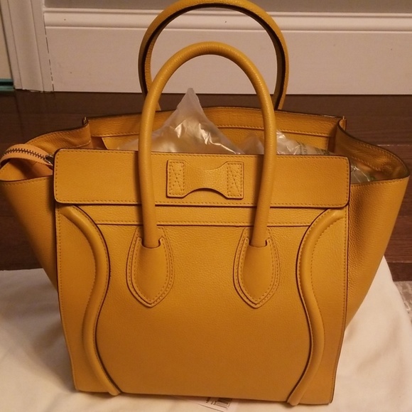 CELINE Mini lugage -Ocre color - Picture 5 of 7